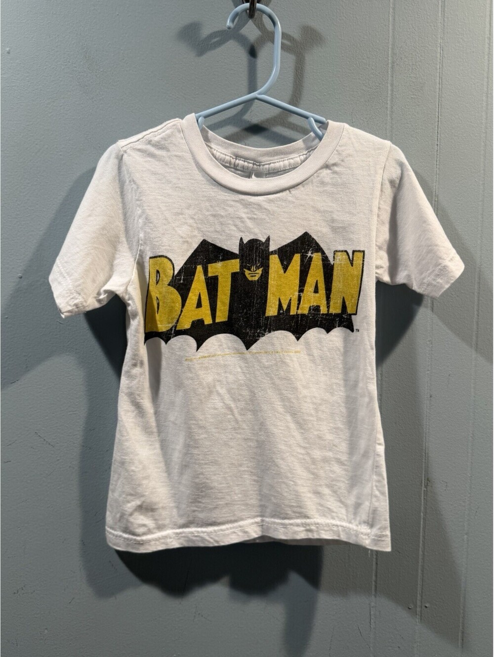 Youth Boys Zuni Short Sleeves T Shirt Size XS White Batman Print